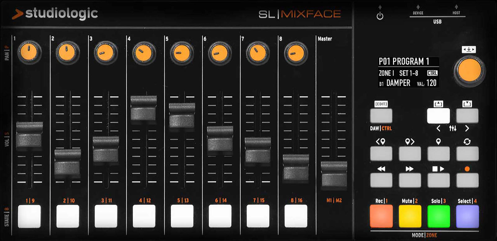 Studiologic SL-MIXFACE Control Surface Mixer for DAWs by Studiologic