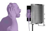 On Stage ASMS4730 Isolation Shield Adjustable, Durable and Lightweight for Professional Recording by OnStage