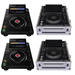 AlphaTheta CDJ-3000X DJ Media Players with Headliner HL10207 Flight Cases by AlphaTheta