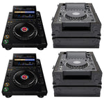 AlphaTheta CDJ-3000X DJ Media Players with Magma MGA41020  Flight Cases by AlphaTheta