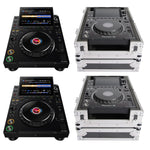 AlphaTheta CDJ-3000X DJ Media Players with Magma MGA41003 Flight Cases by AlphaTheta