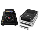 AlphaTheta CDJ-3000X DJ Media Player with Odyssey FZ3000X Black Label Flight Case by AlphaTheta