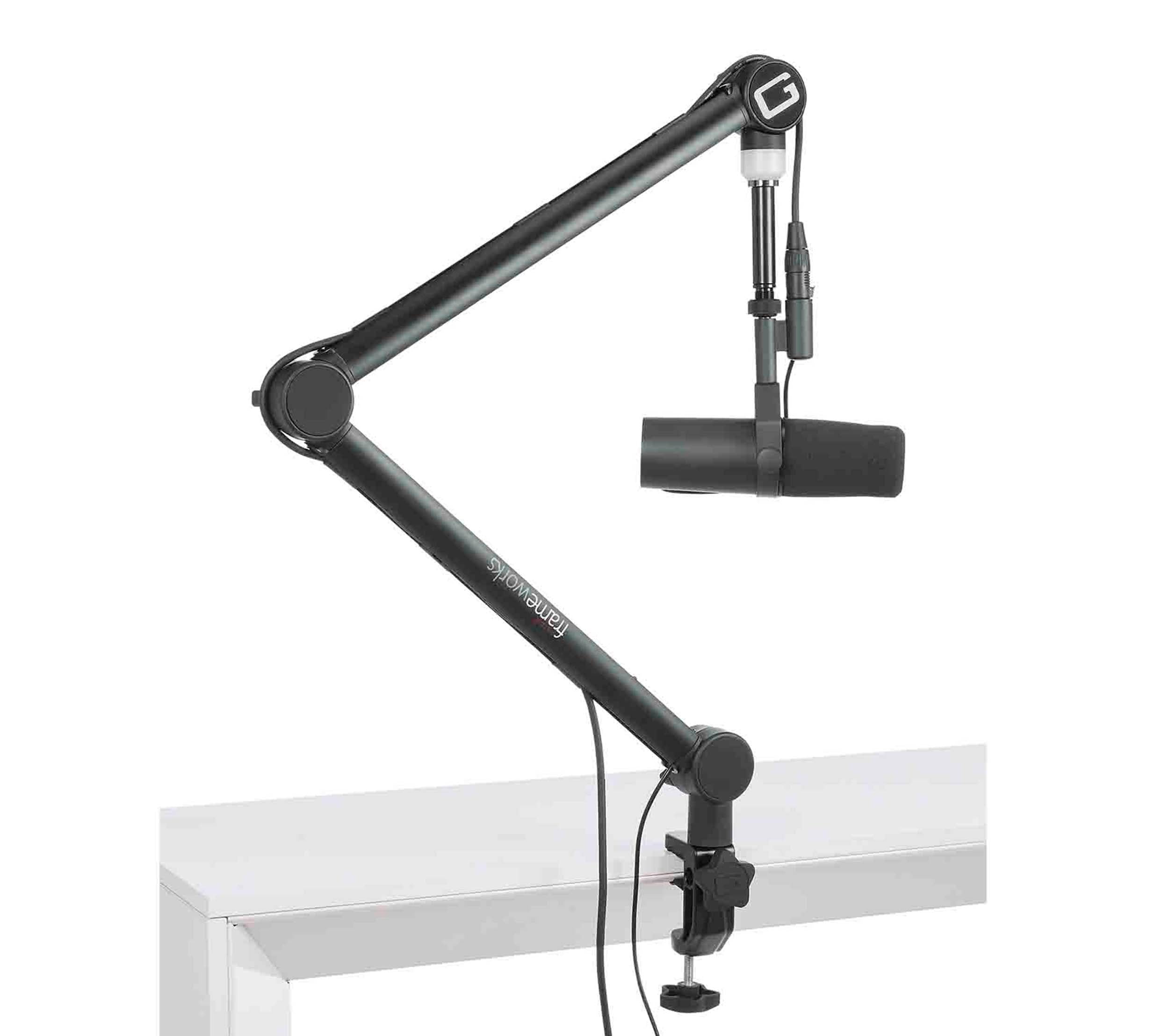 Gator Frameworks GFW-MICBCBM4000 Professional Broadcast Boom Mic Stand with On-Air Indicator Light by Gator Cases