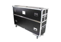 ProX XS-LCD7080WX2 Adjustable Flight Case for Flat Panel Monitor LED-LCD-Plasma TV Dual 70" to 85" W-4" Casters by ProX Cases