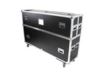 ProX XS-LCD7080WX2 Adjustable Flight Case for Flat Panel Monitor LED-LCD-Plasma TV Dual 70" to 85" W-4" Casters by ProX Cases