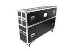 ProX XS-LCD7080WX2 Adjustable Flight Case for Flat Panel Monitor LED-LCD-Plasma TV Dual 70" to 85" W-4" Casters by ProX Cases