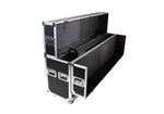 ProX XS-LCD7080WX2 Adjustable Flight Case for Flat Panel Monitor LED-LCD-Plasma TV Dual 70" to 85" W-4" Casters by ProX Cases