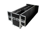 ProX XS-LCD7080WX2 Adjustable Flight Case for Flat Panel Monitor LED-LCD-Plasma TV Dual 70" to 85" W-4" Casters by ProX Cases