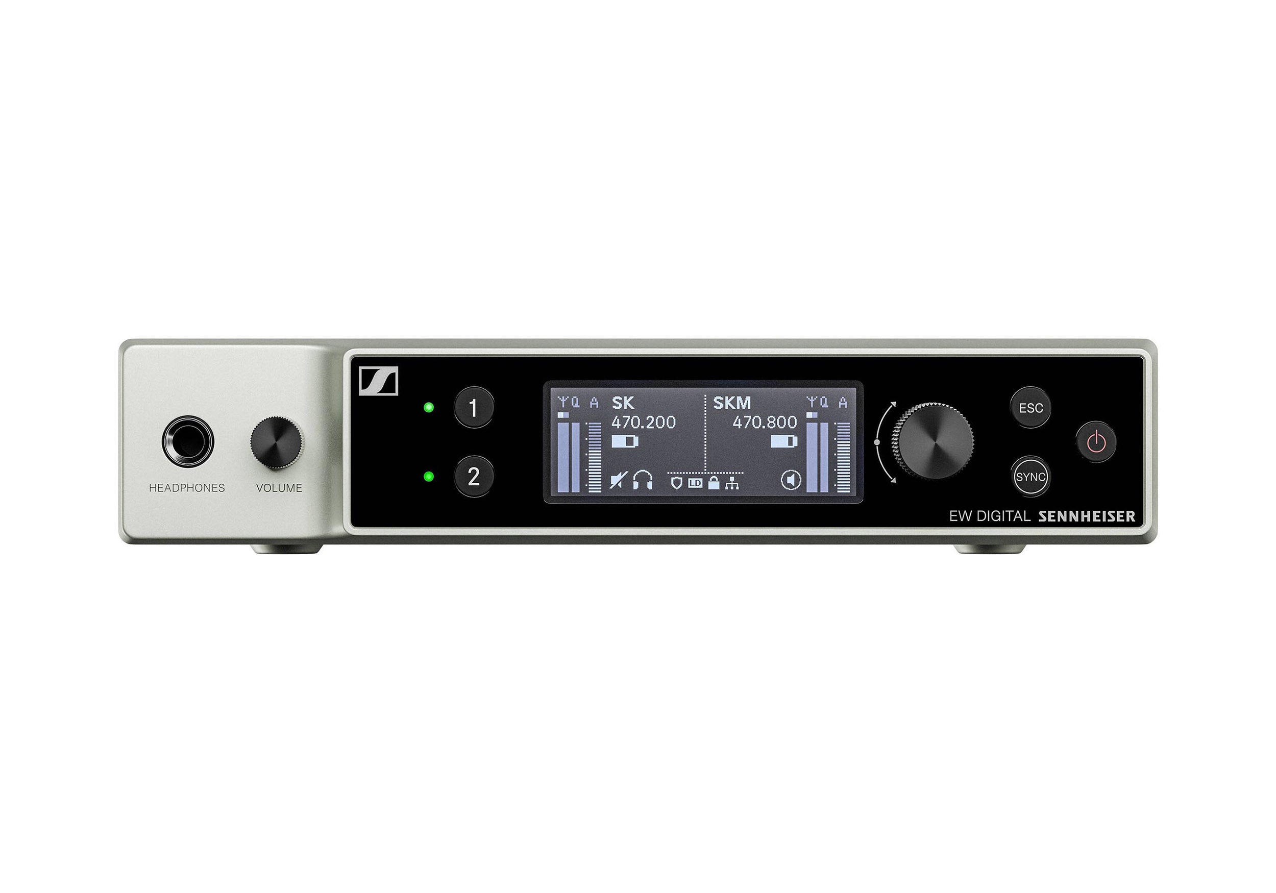 Sennheiser EW-DX 835-S SET Dual-Channel Digital UHF Wireless System with Two Handheld Mics & MMD 835 Capsules by Sennheiser
