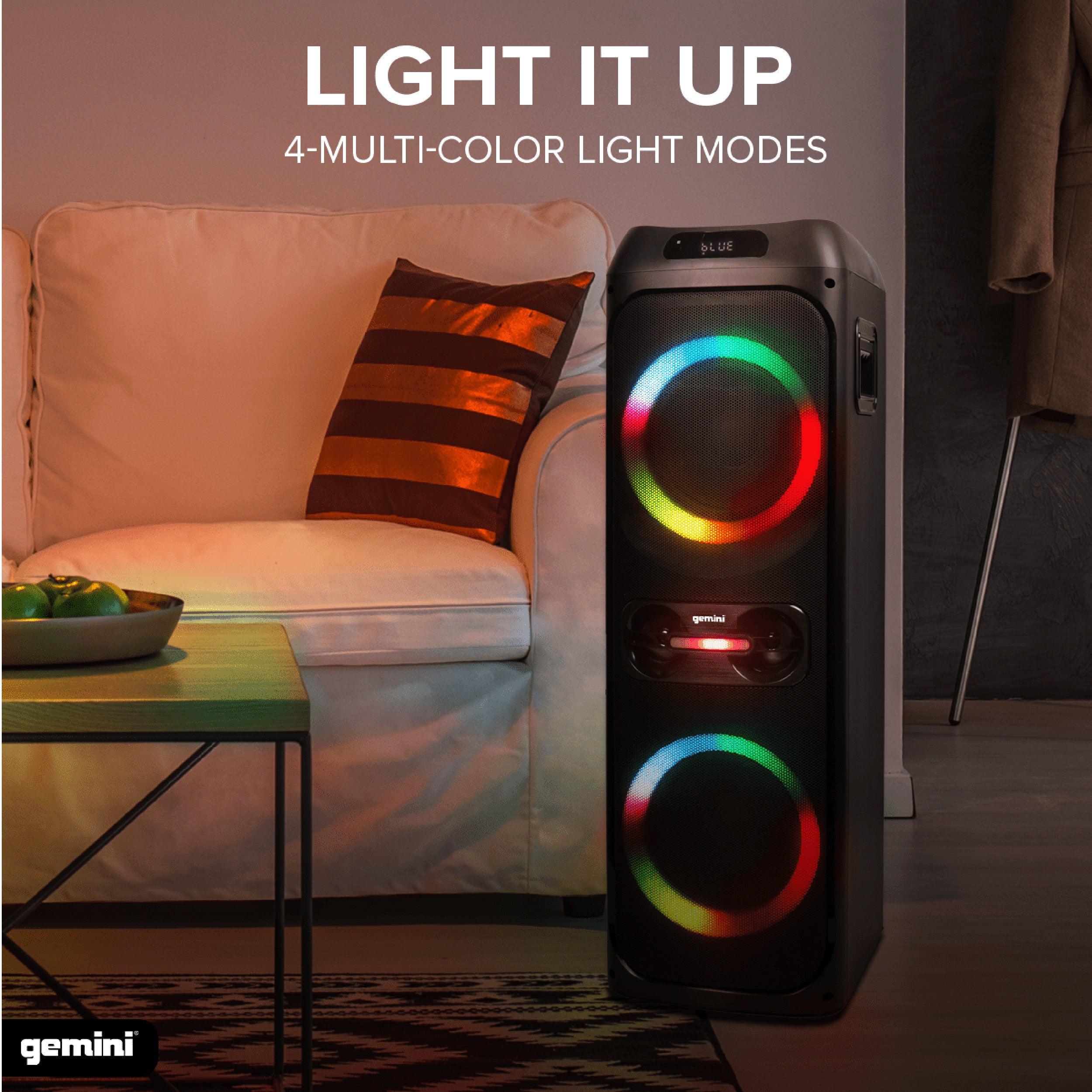 B-Stock: Gemini Sound GHK-2800 Bluetooth Speaker System with Led Party Lighting by Gemini Sound