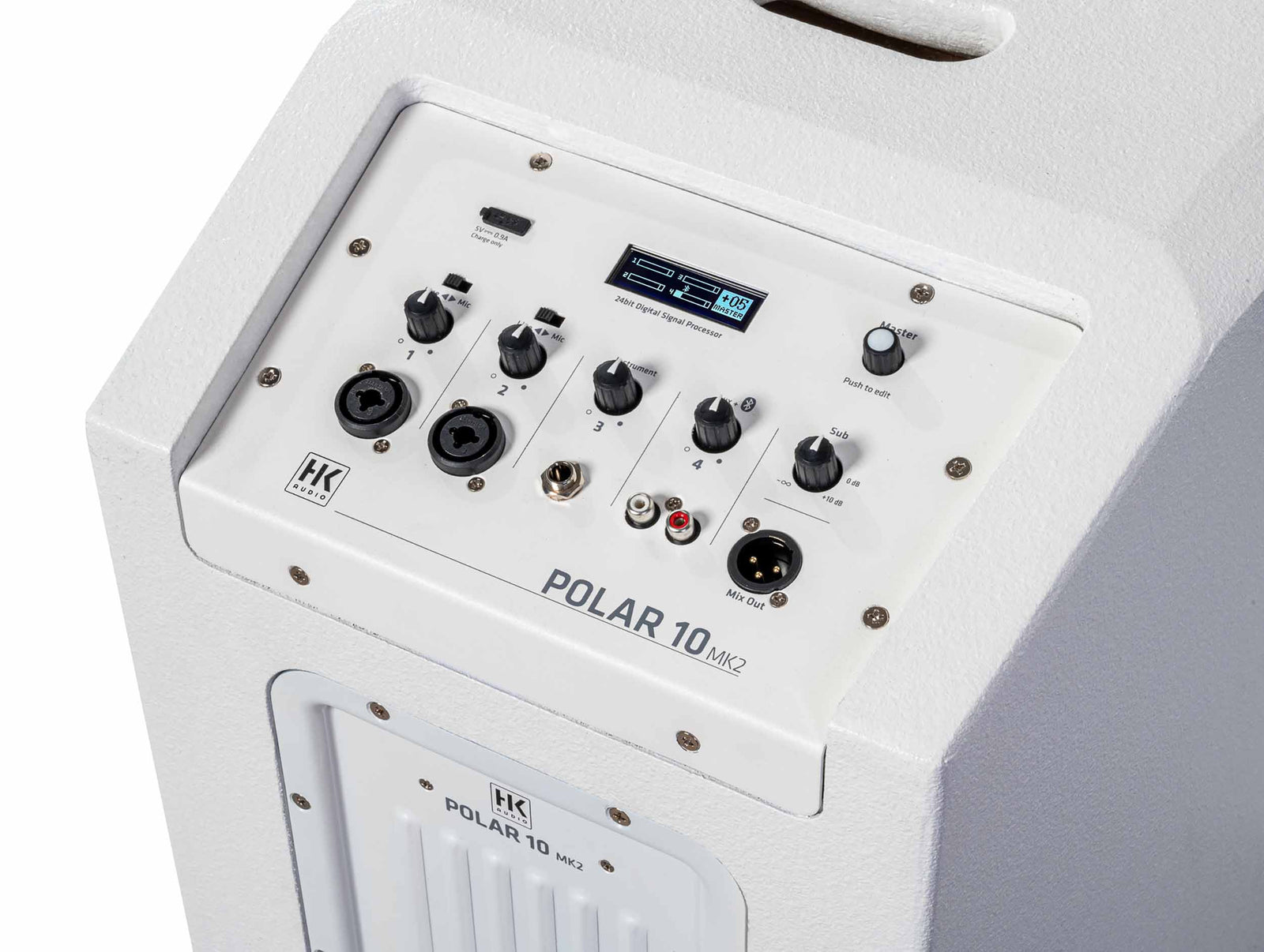HK Audio POLAR-MKII-10-WHT Active Column Loudspeaker System White - 2000 Watt by HK Audio
