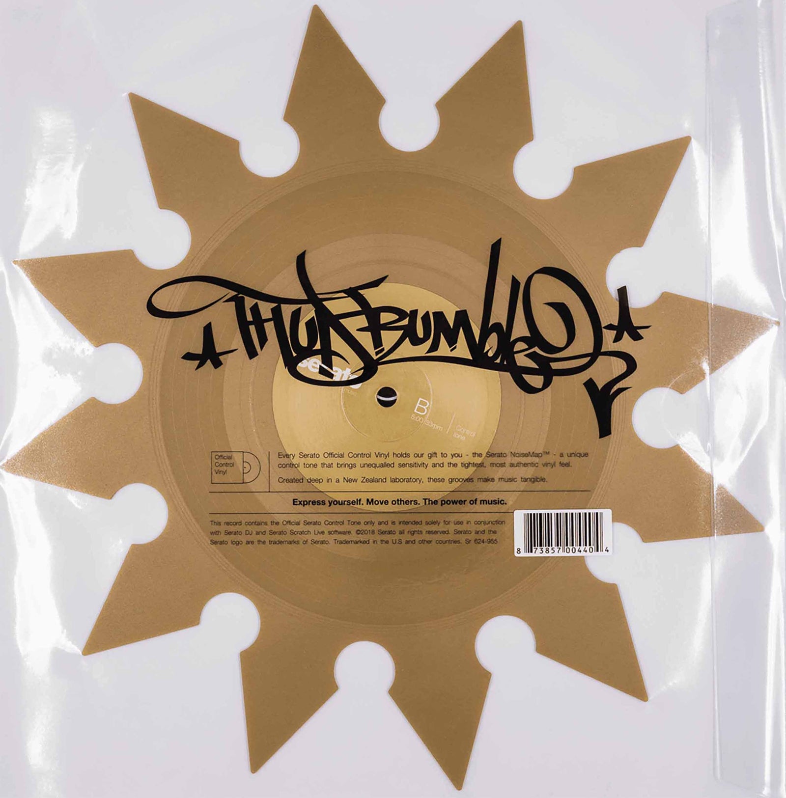 Serato SCV-SP-063-W2 X Thud Rumble 12" Shaped Weapons of Wax Single Control Vinyl - Ninja by Serato