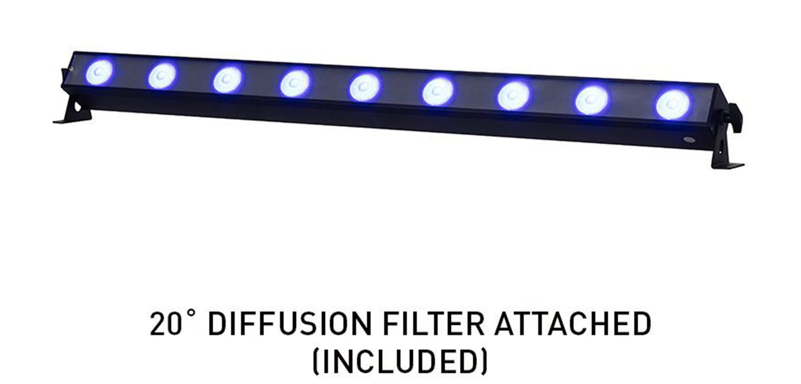 B-Stock: ADJ UBL9H, RGBAL+UV Linear Light Bar with Diffusion Filter - 9 LEDs