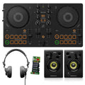 Pioneer DJ AlphaTheta DDJ-FLX2 with Headphones & Monitors by AlphaTheta