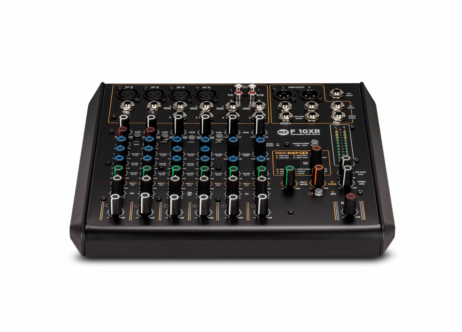 RCF F-10XR 10-Channel Mixing Console with Multi-FX and USB Recording by RCF