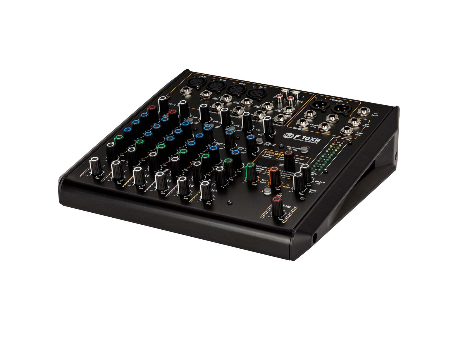RCF F-10XR 10-Channel Mixing Console with Multi-FX and USB Recording by RCF