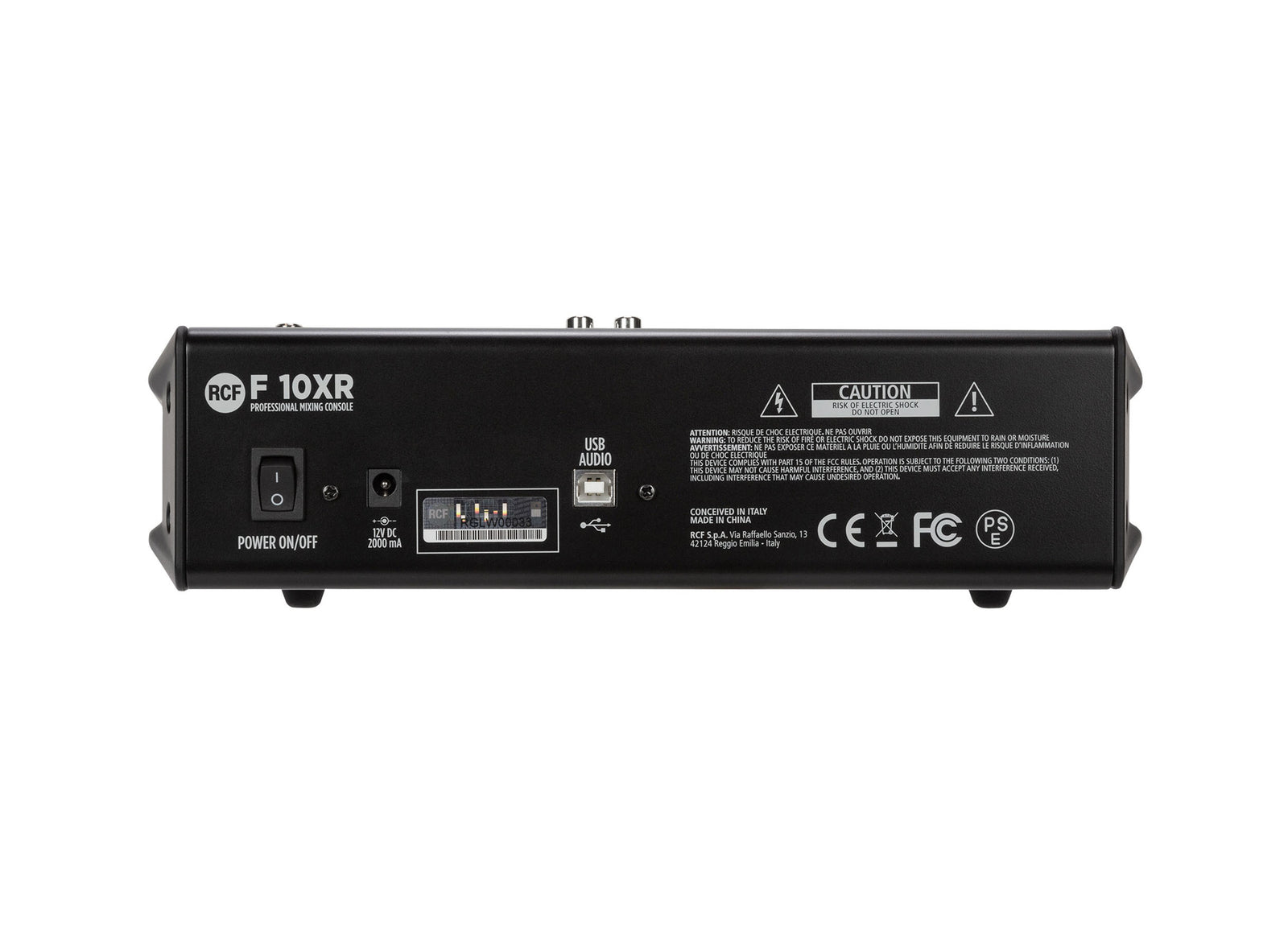 RCF F-10XR 10-Channel Mixing Console with Multi-FX and USB Recording by RCF