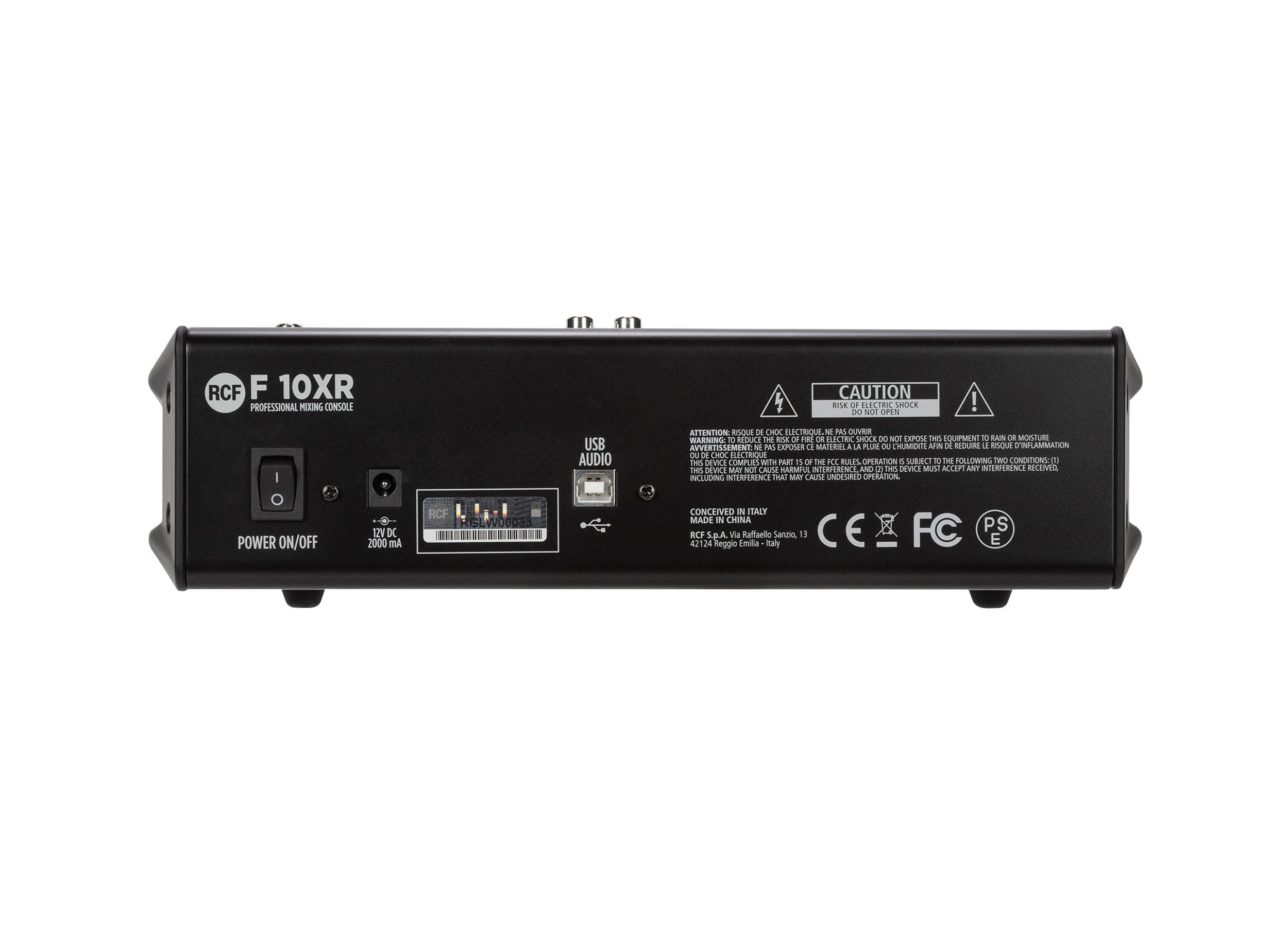 RCF F-10XR 10-Channel Mixing Console with Multi-FX and USB Recording by RCF