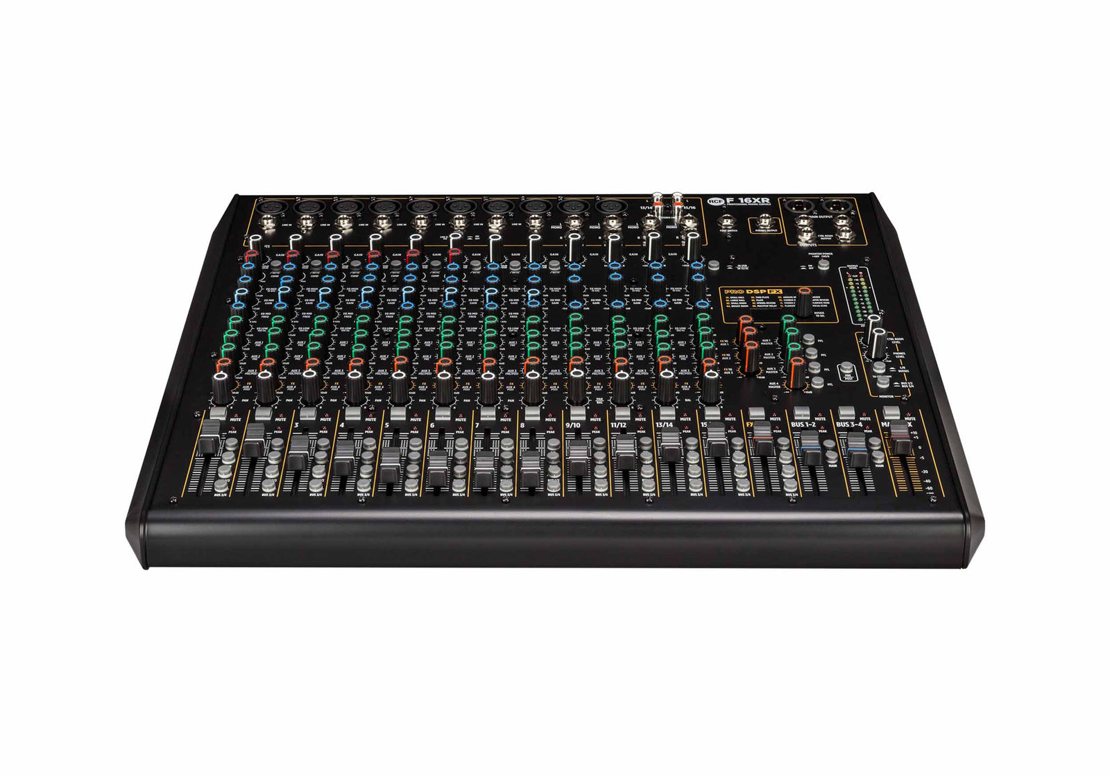 RCF F-16XR 16-Channel Mixing Console with Multi-FX and USB Recording by RCF