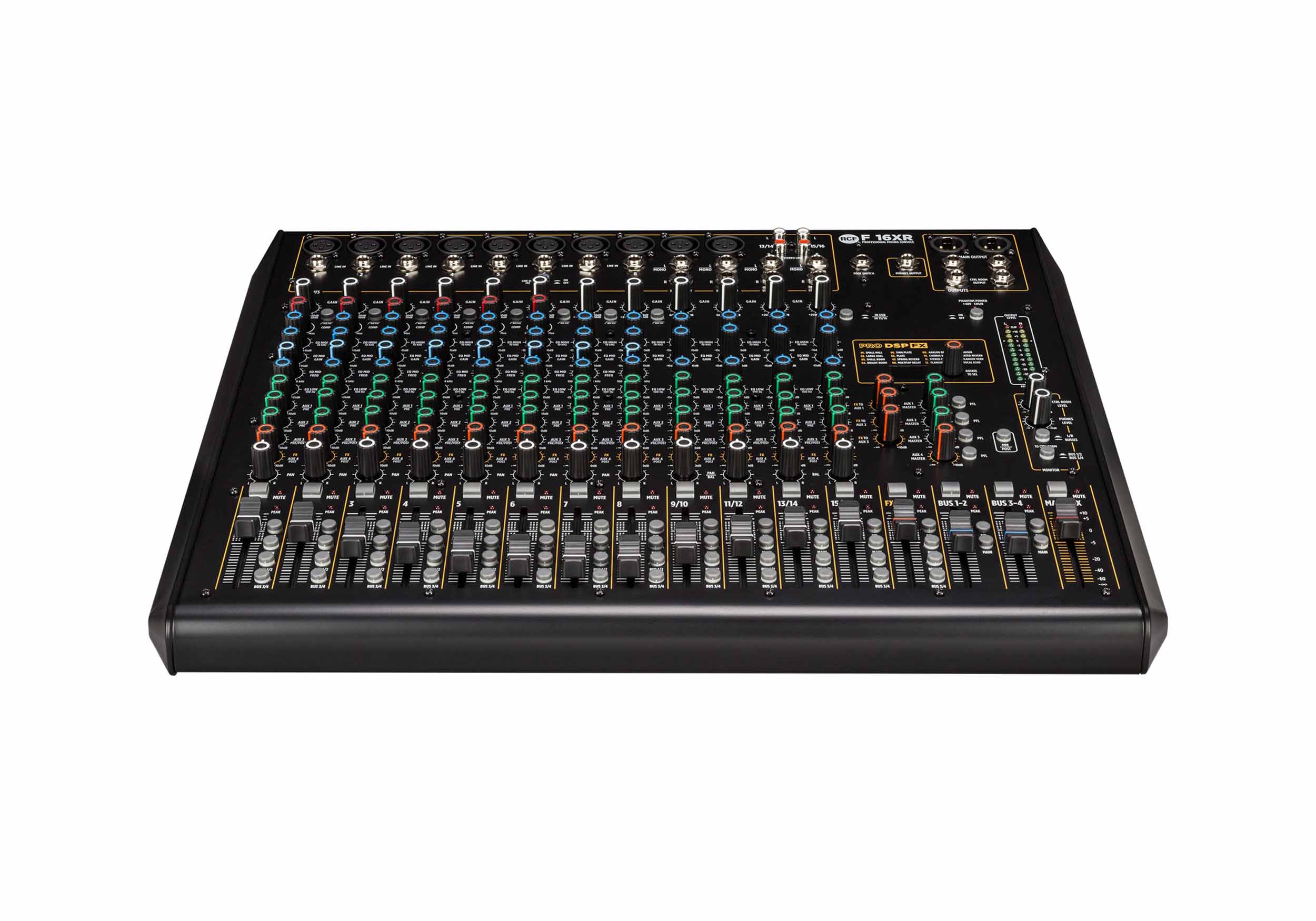 RCF F-16XR 16-Channel Mixing Console with Multi-FX and USB Recording by RCF
