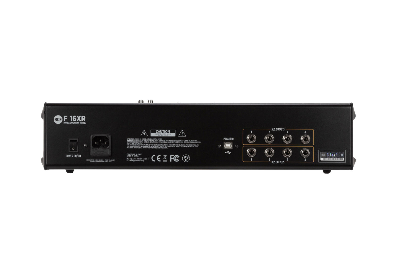 RCF F-16XR 16-Channel Mixing Console with Multi-FX and USB Recording by RCF