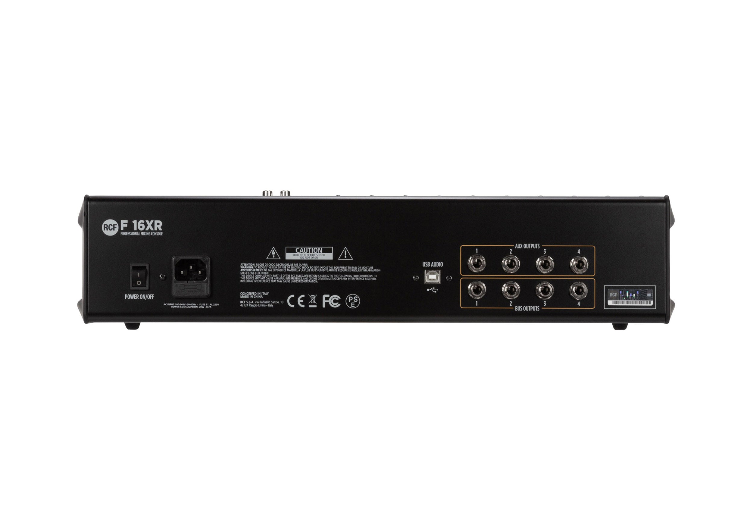 RCF F-16XR 16-Channel Mixing Console with Multi-FX and USB Recording by RCF