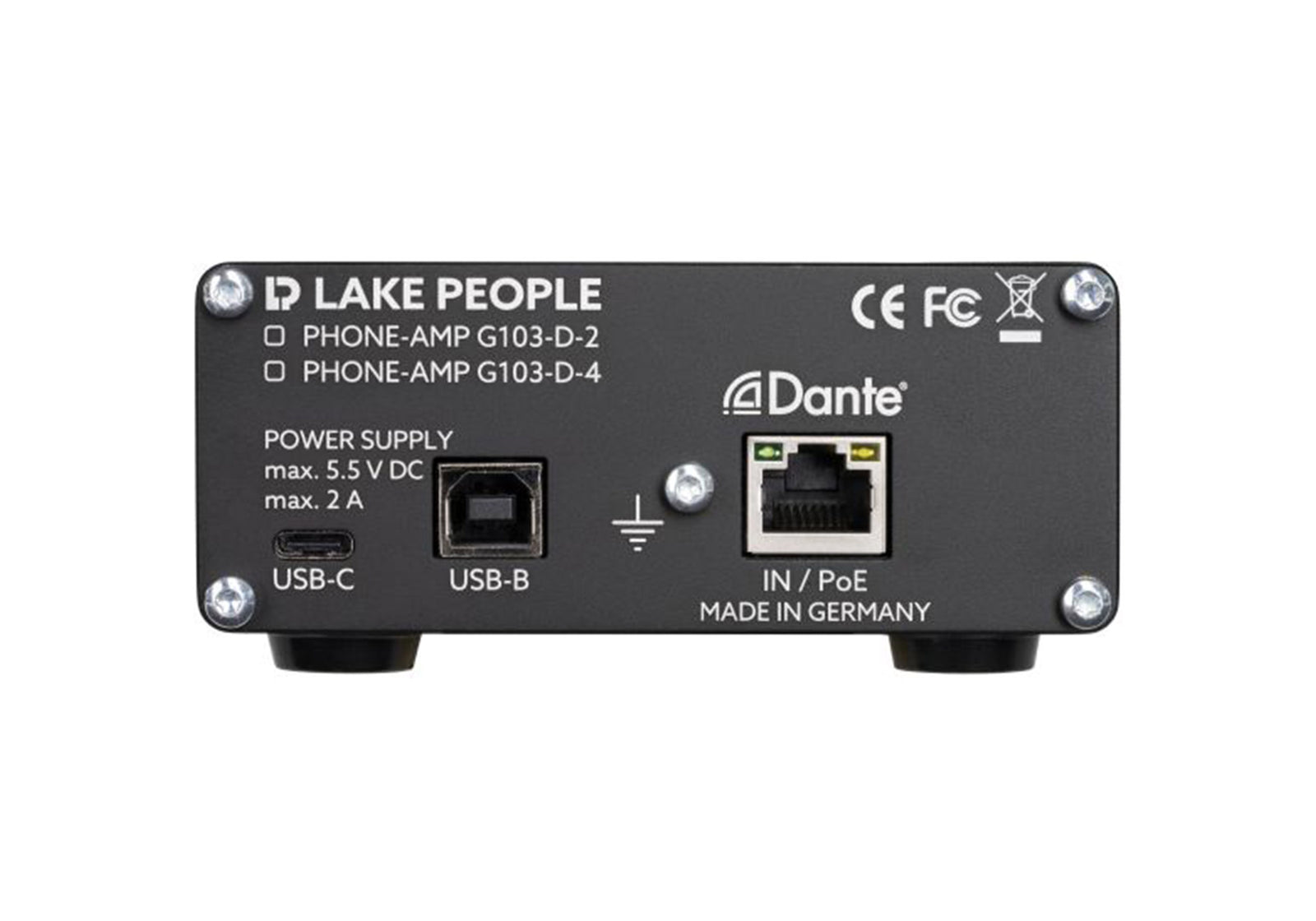 B-Stock: Lake People G103D4 Dante Headphone Amplifier - Black by Lake People