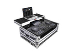 ProX XS-XDJRX3 WLT Flight Case for Pioneer XDJ-RX3, DDJ-REV5 DJ Controller with Laptop Shelf 1U Rack Space and Wheels by ProX Cases