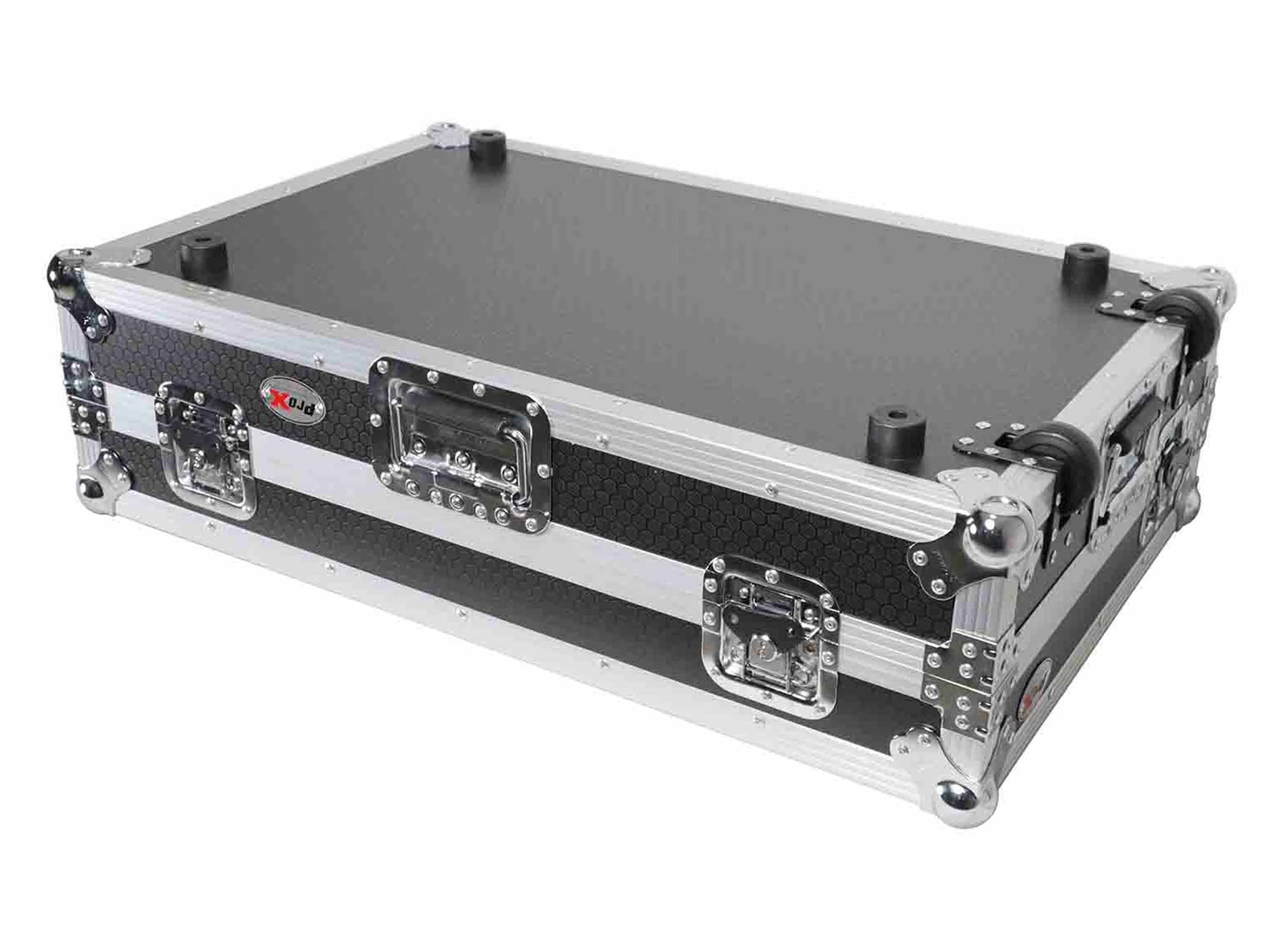 ProX XS-XDJRX3 WLT Flight Case for Pioneer XDJ-RX3, DDJ-REV5 DJ Controller with Laptop Shelf 1U Rack Space and Wheels by ProX Cases