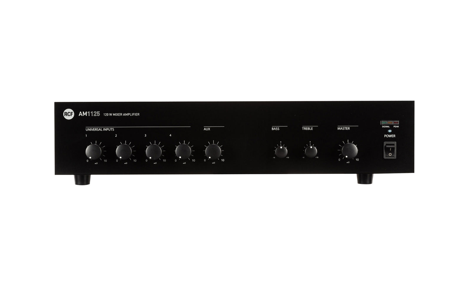 RCF AM1125, 5-Channel Digital Mixer Amplifier, 4 Ω / 70 V / 100 V - 160 W by RCF