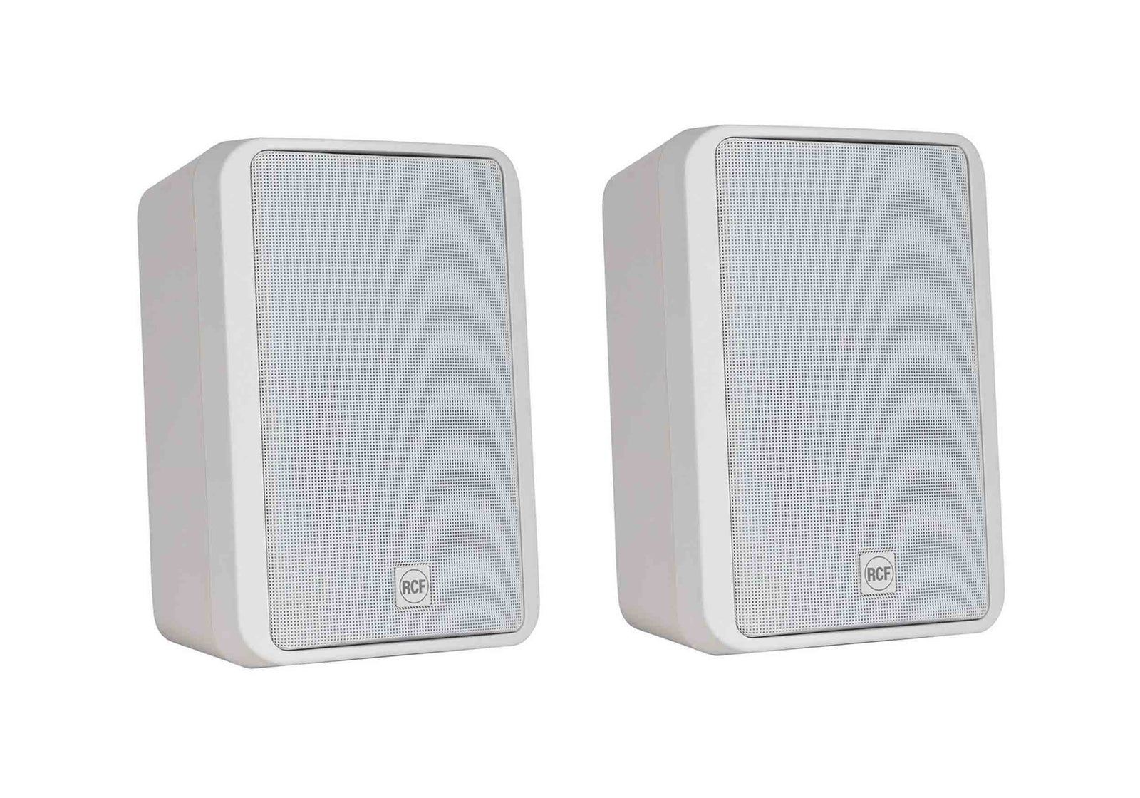 RCF MR50-T-W 5-Inch Two-Way Bass Reflex Passive Speaker with Line Transformer White 240 Watt - Pair by RCF