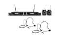 LD Systems U5051BPH2(US) Dual Wireless Microphone System with 2 x Bodypack and 2 x Headset - 512 to 542 MHz by LD Systems