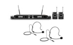 LD Systems U5051BPH2(US) Dual Wireless Microphone System with 2 x Bodypack and 2 x Headset - 512 to 542 MHz by LD Systems