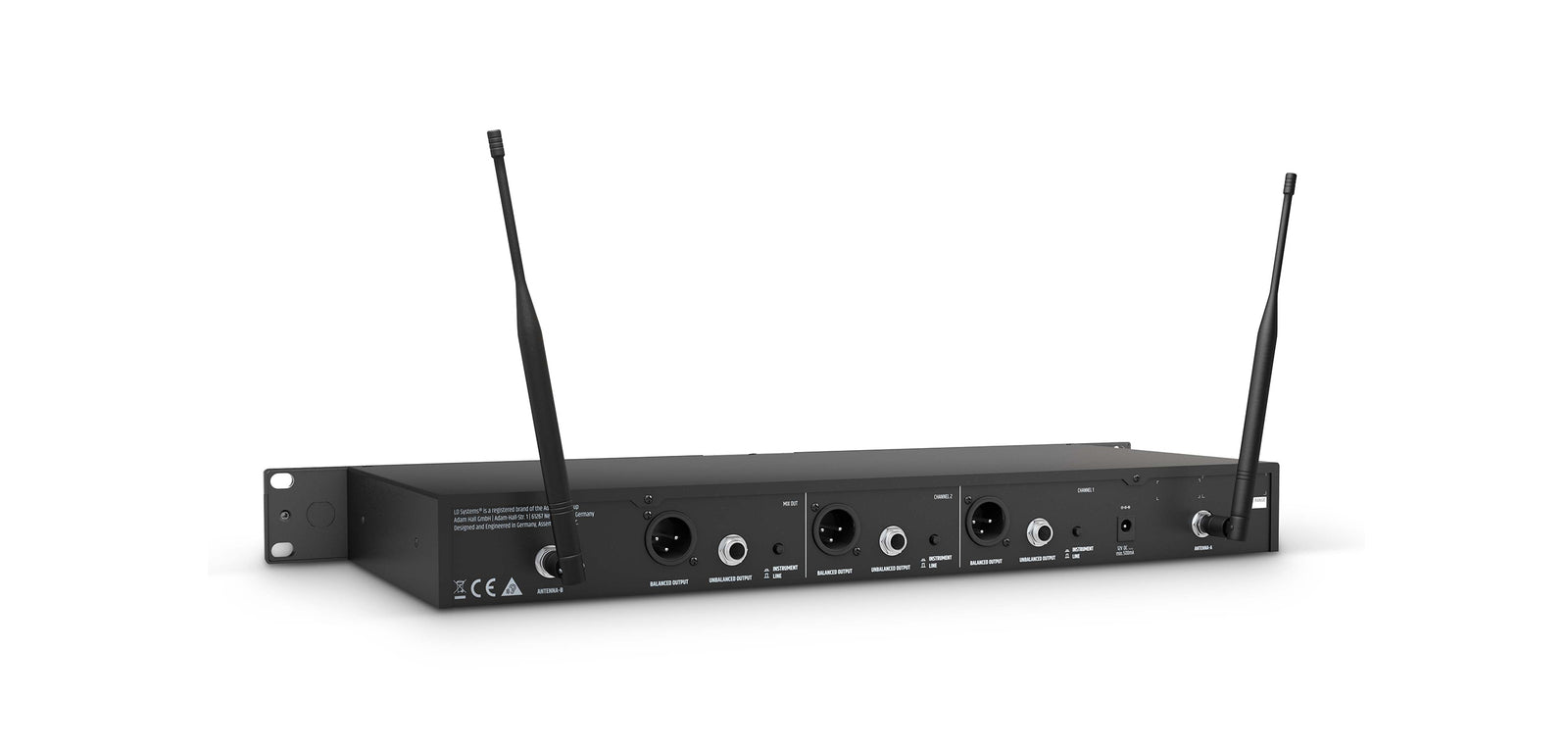 LD Systems U5051BPH2(US) Dual Wireless Microphone System with 2 x Bodypack and 2 x Headset - 512 to 542 MHz by LD Systems