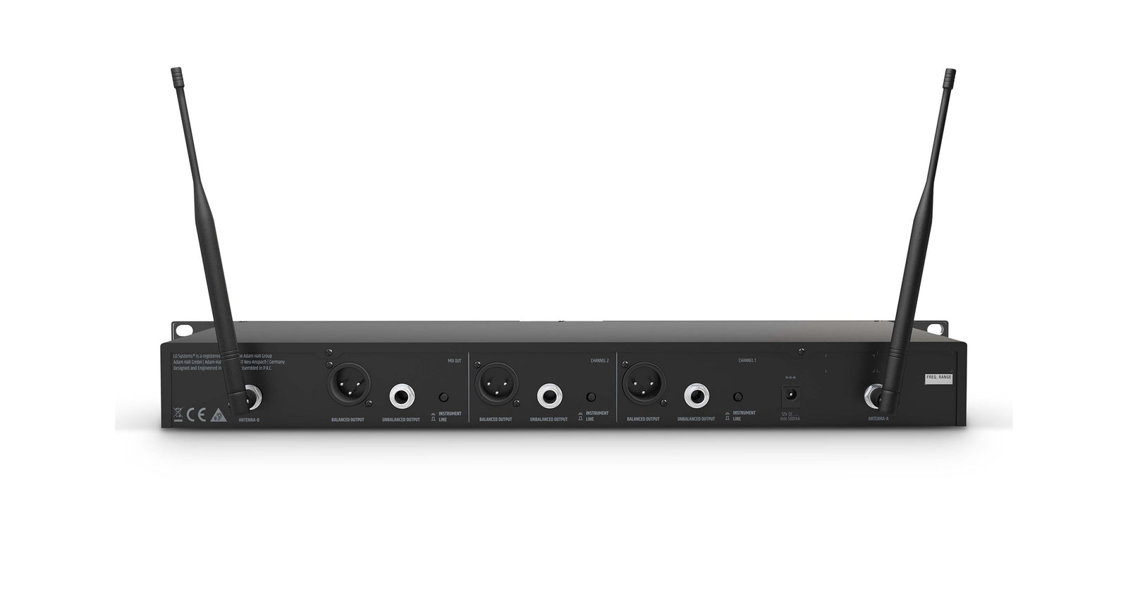 LD Systems U5051BPH2(US) Dual Wireless Microphone System with 2 x Bodypack and 2 x Headset - 512 to 542 MHz by LD Systems