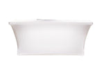 Scrim King SS-TBL02-W 6 Ft Closed Back Table Scrim - White by Scrim King