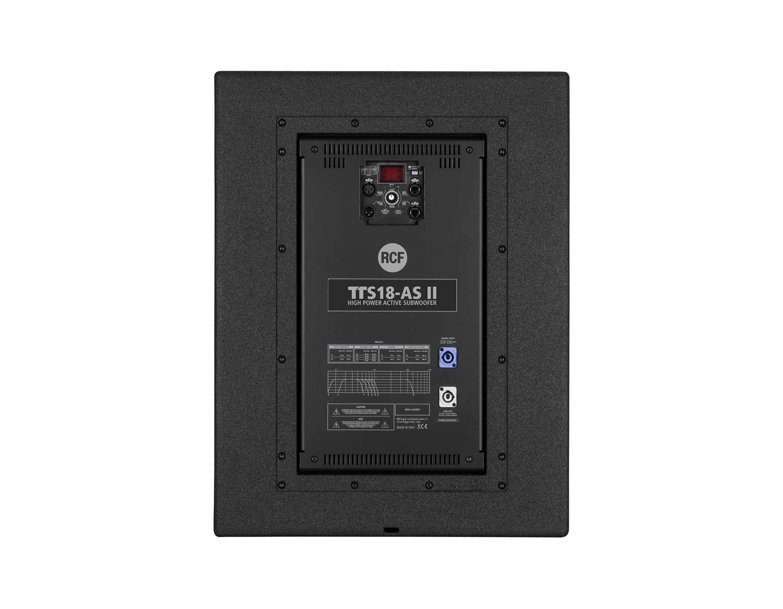 RCF TTS18-AS-II 18-Inch High-Power Active Subwoofer - 2800 Watt