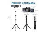 Technical Pro LGT22 DJ 3-in-1 Light Bar with Tripod Stand - Black