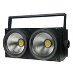 Bauer Lighting Double Barrel 200W Dual White LED Blinder w/ RGB Rings by Bauer