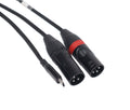 ProX XC-USBC2XM03 USB-C to Dual XLR-M Audio Cable - 3 Feet by ProX Cases