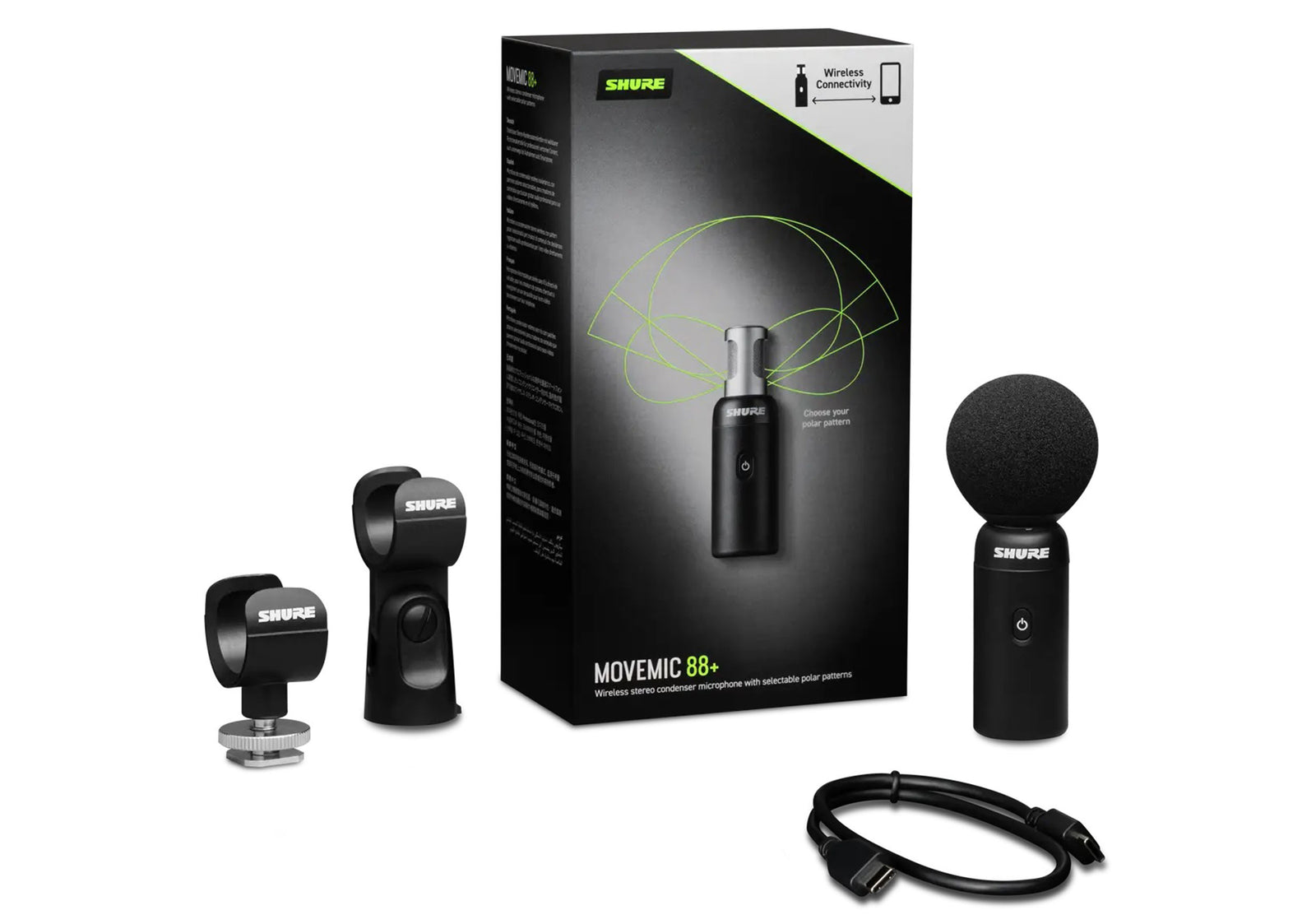 Shure MV88+W-Z7 Wireless Video Microphone for Mobile Devices