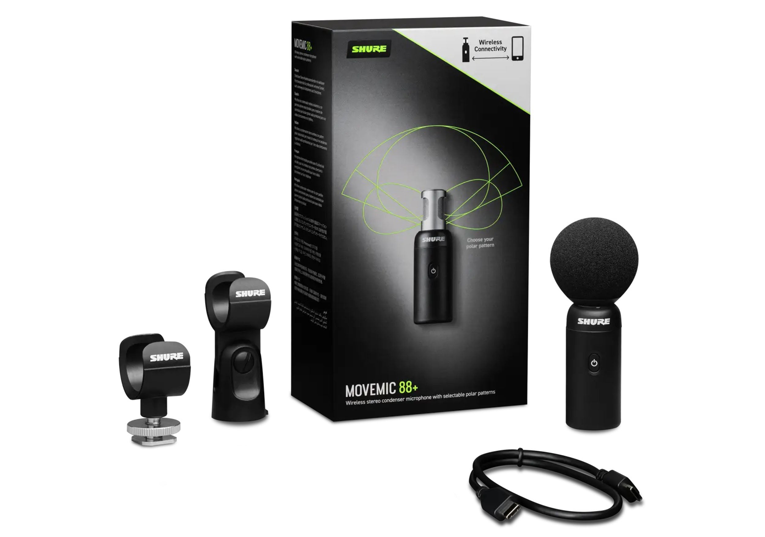 Shure MV88+W-Z7 Wireless Video Microphone for Mobile Devices