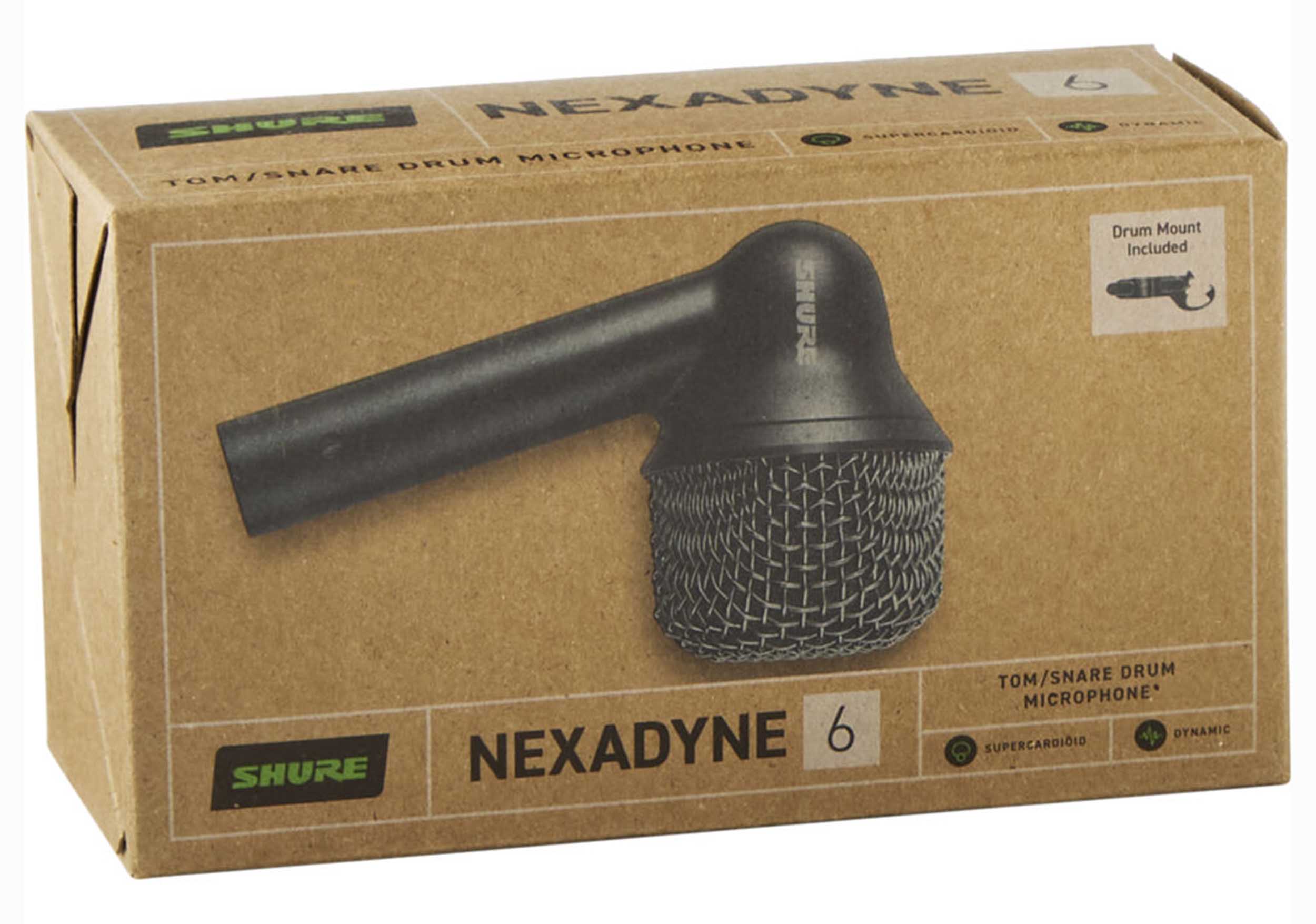 Shure NXN6-3PK Nexadyne 6 Supercardioid Dynamic Tom/Snare Microphone - 3 Pack