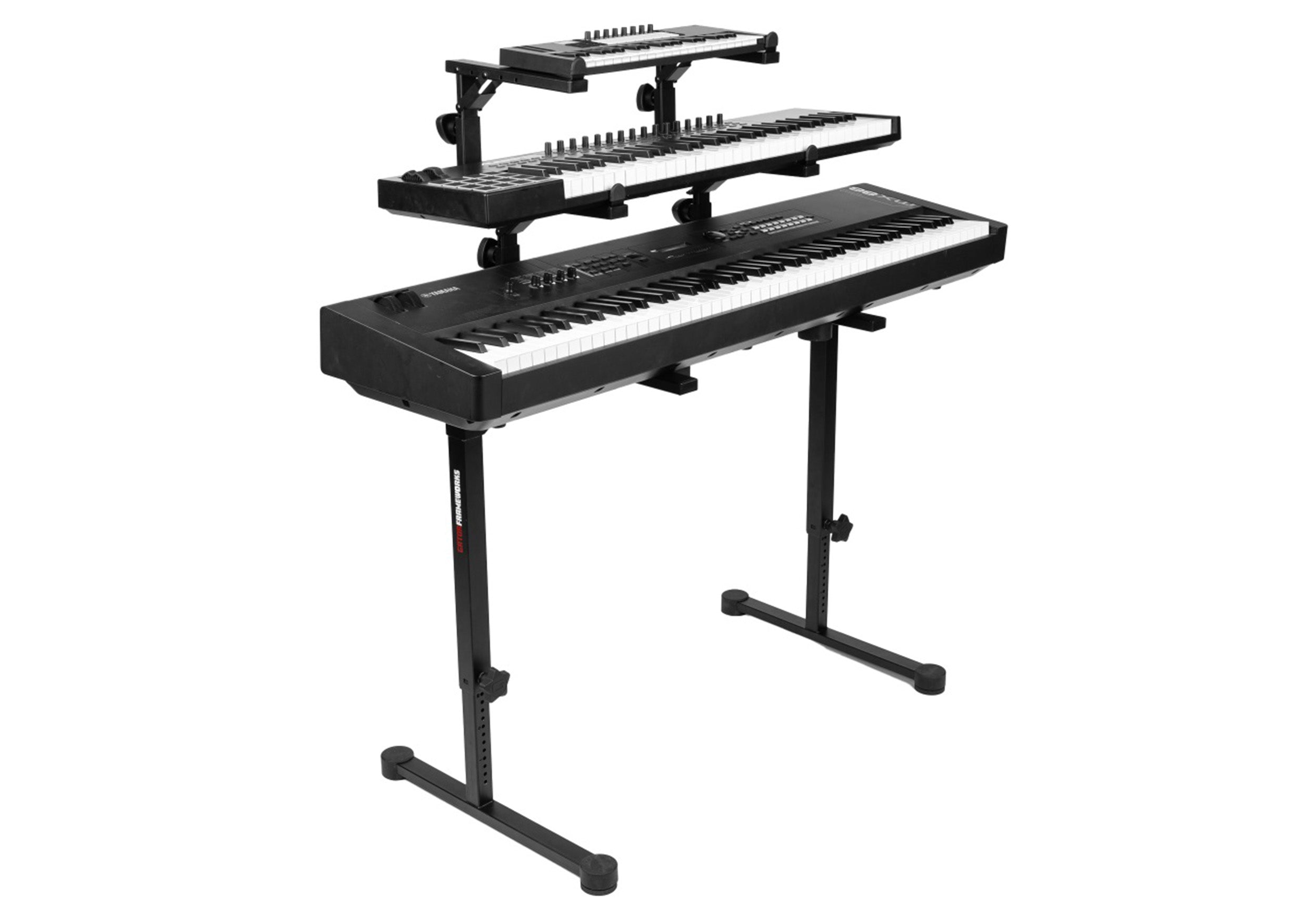 Gator GFW-KEY-6000-3T 3rd Tier for GFW-KEY-6000 Keyboard Stand Designed to Attach to the GFW-KEY-6000-2T for Maximum Versatility by Gator Cases