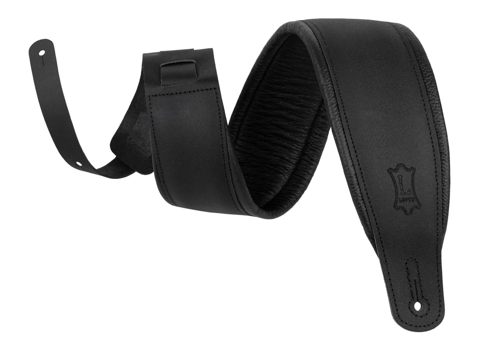 Gator M26PD-BLK-MAT Durable and Stage-Ready Matte Black Guitar Strap by Gator Cases