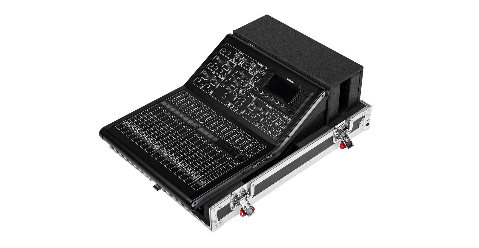 Gator GTOUR-M32R ATA-Style Flight Case with Casters for Midas M32R LIVE 40-channel Digital Mixer with Doghouse by Gator Cases