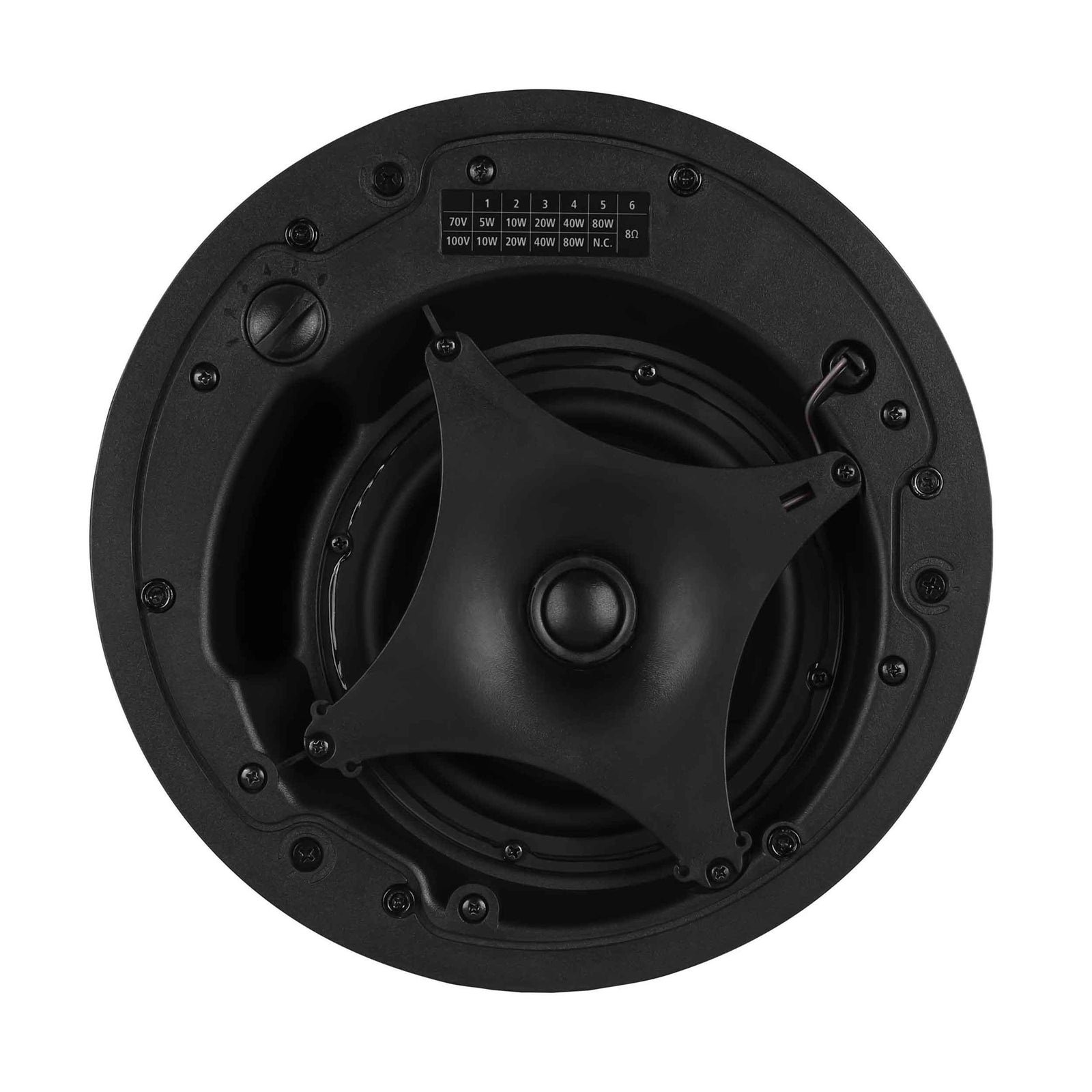 RCF PMR 60T Two-Way 6.5-Inch Pendant Monitor Speaker - Black by RCF