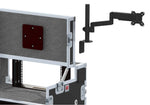 Santosom XSM-AV16UW OPTO FC Regie PRO-3A Workstation System with 16U Rack Space, Dual Side Tables & Triple Monitor Setup by Santosom