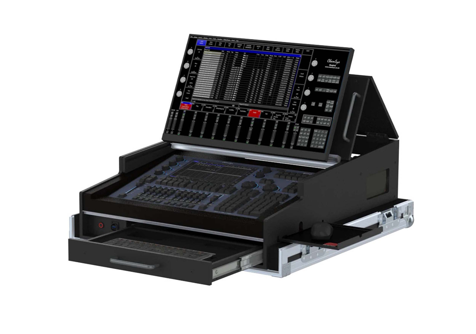 Santosom XSM-CHAMMQ70C Flight Case for Chamsys MagicQ MQ70 Compact Lighting Controller by Santosom