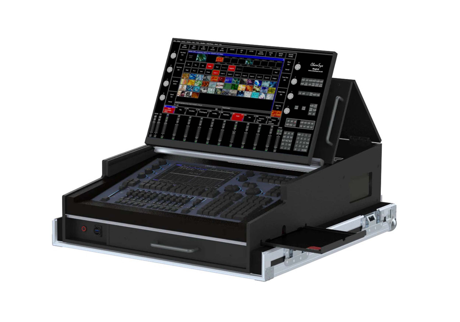 Santosom XSM-CHAMMQ70C Flight Case for Chamsys MagicQ MQ70 Compact Lighting Controller by Santosom